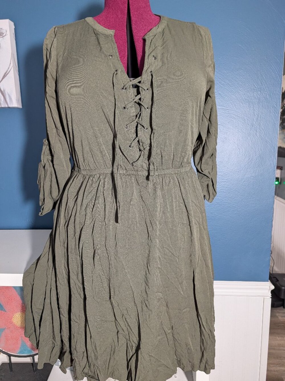 Torrid size 2 Olive Green dress